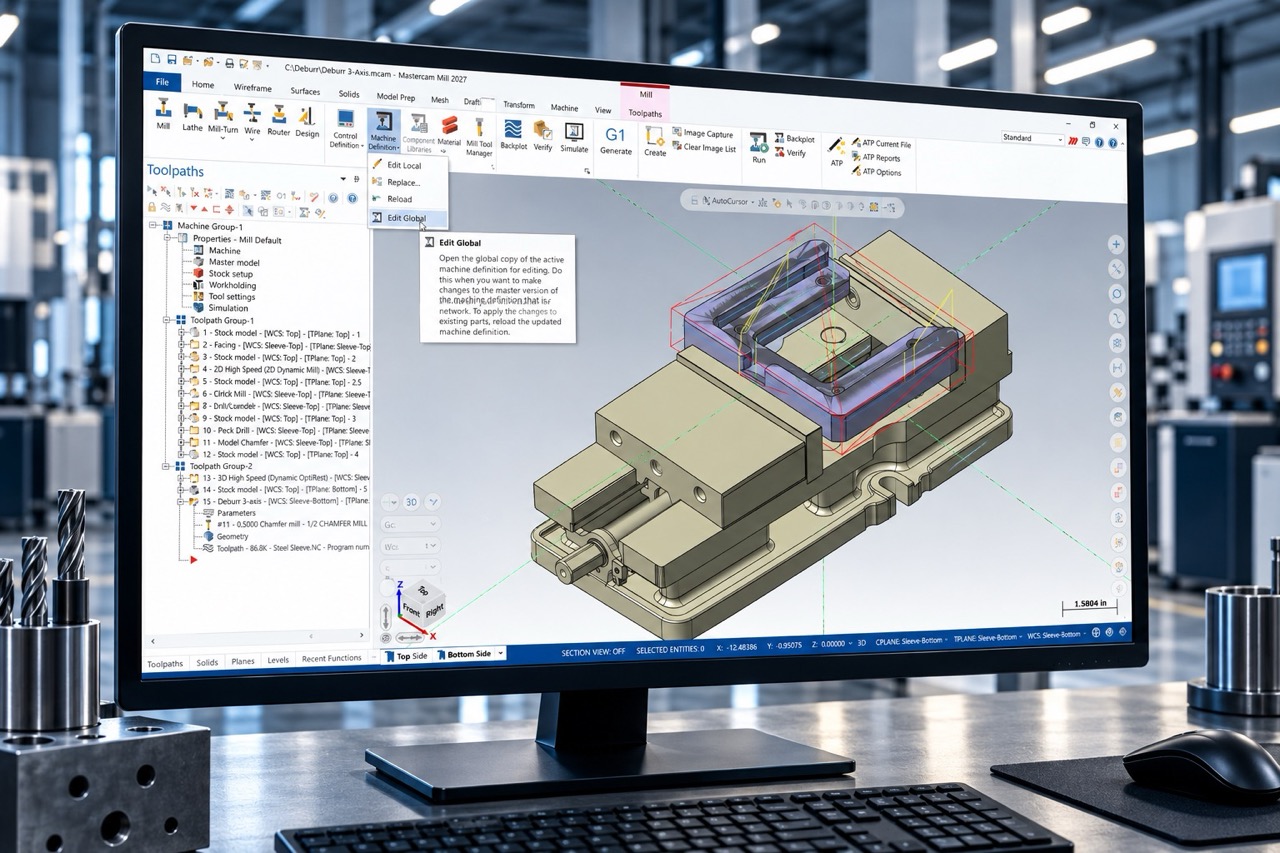 Mastercam CAD CAM yazılımı